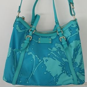 Kate Spade Teal Aqua Shoulder Bag Union Square Opus Handbag Satchel